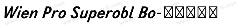 Wien Pro Superobl Bo字体转换